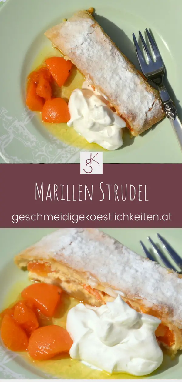 Marillen ist die österreichische Bezeichnung für Aprikosen. Marillenstrudel, ganz einfach.