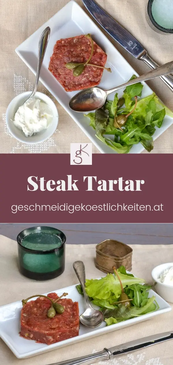 Steak Tartar mit Salatgarnitur