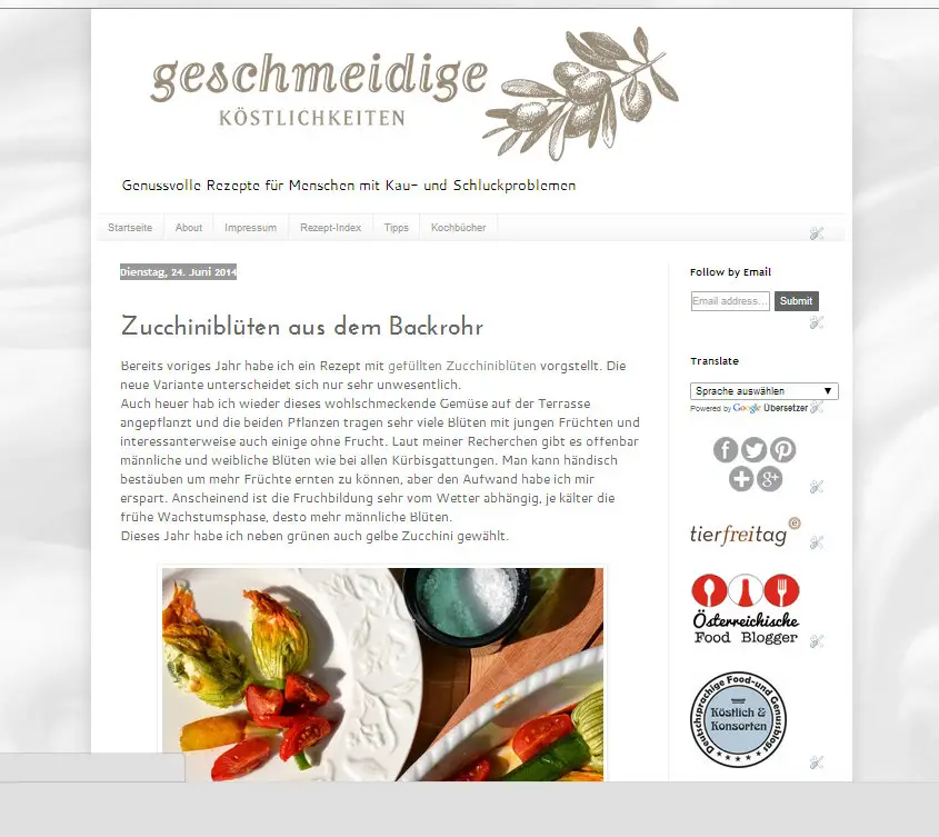 Geschmeidige Köstlichkeiten Zucchiniblüten aus dem Backrohr - Google Chrome 01.07.2014 121822