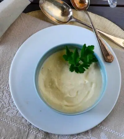 Sellerie Kartoffel Suppe; mollig und geschmeidig