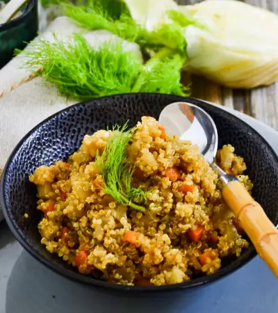 Quinoa mit Fenchel und Karotten; und warum die Geschmeidigen Köstlichkeiten auf Sommerpause gehen