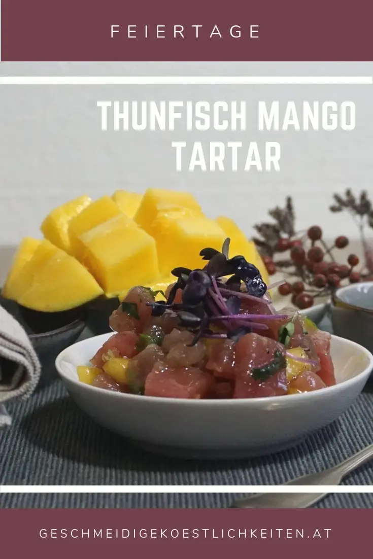 Tartar mit Thunfisch und Mango