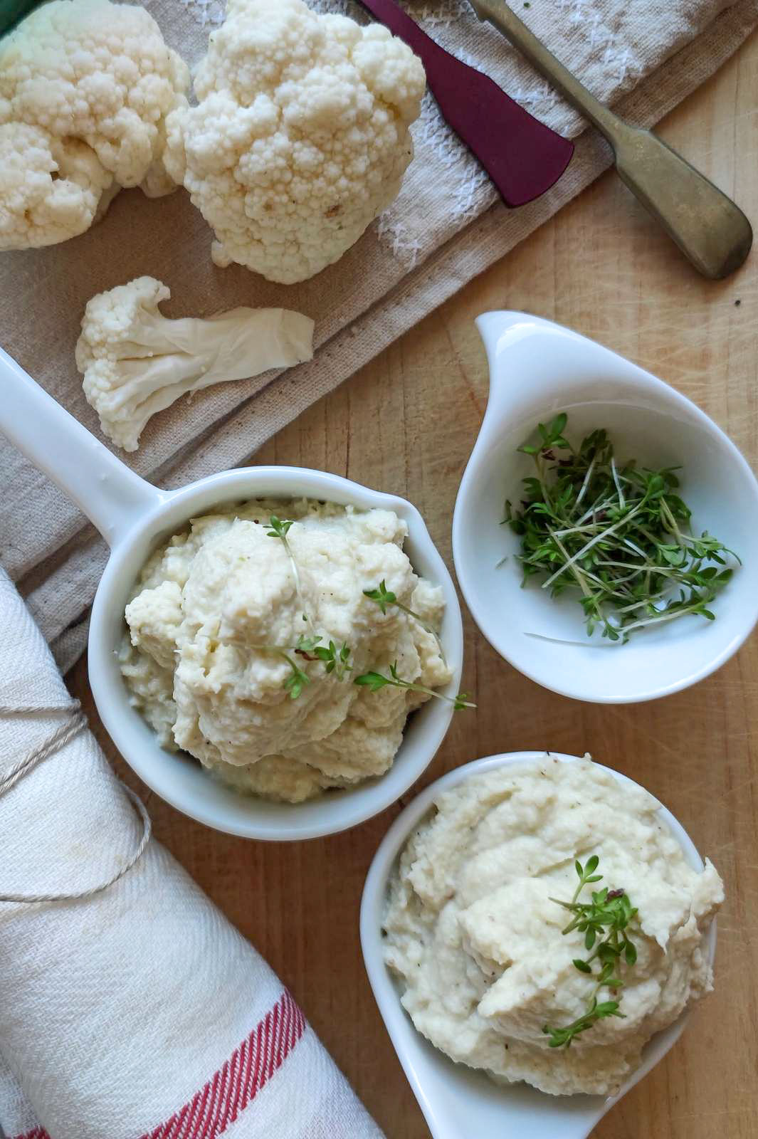 Mousse aus geröstetem Blumenkohl